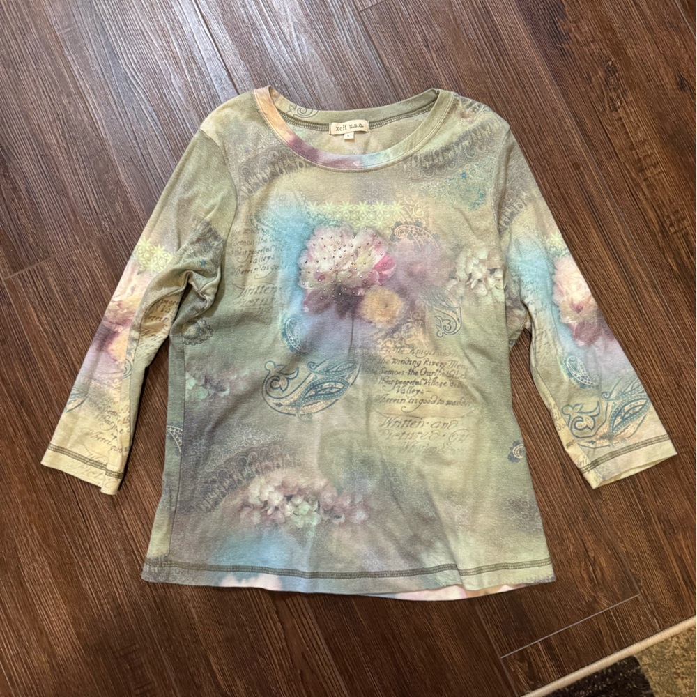 Women's Long Sleeve Floral Top